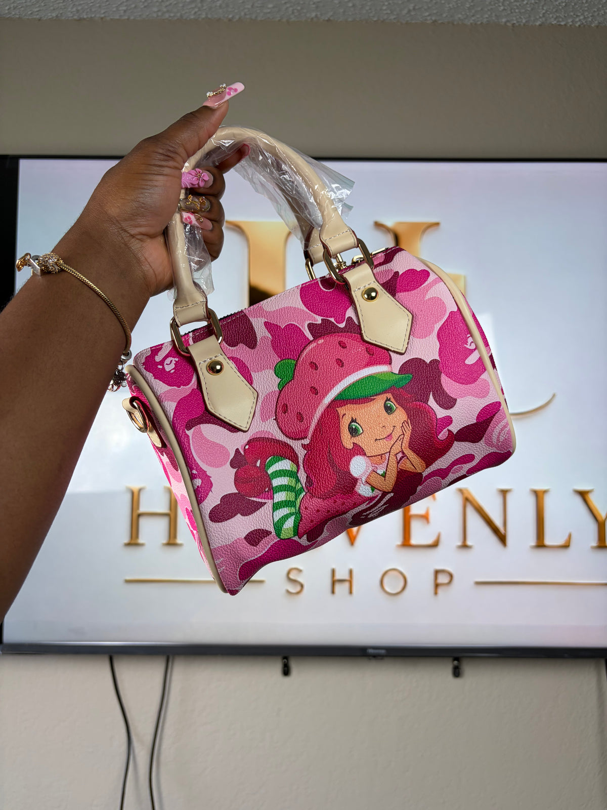 Pillow bag (Pink camo Charlotte)