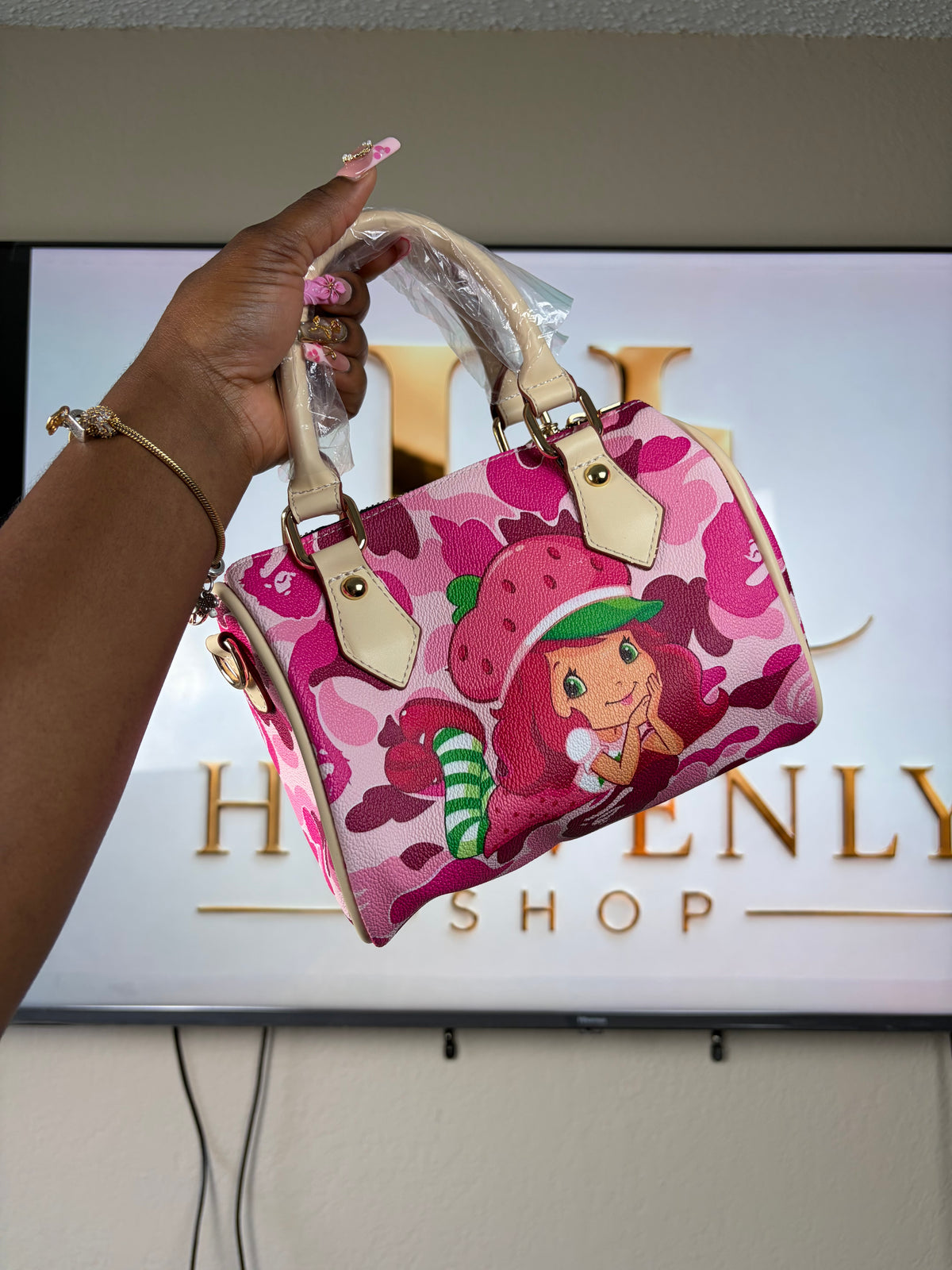 Pillow bag (Pink camo Charlotte)